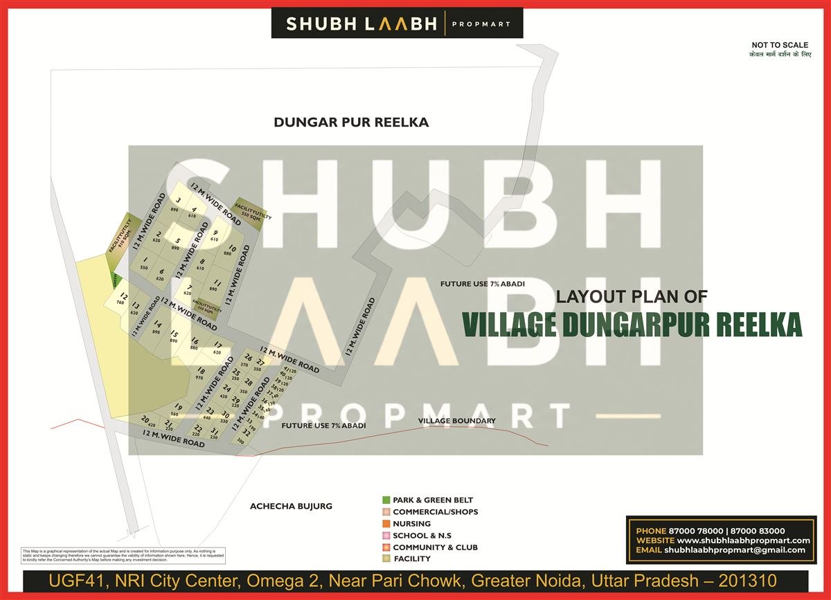 Village Abadi — Dungarpur Reelkha map