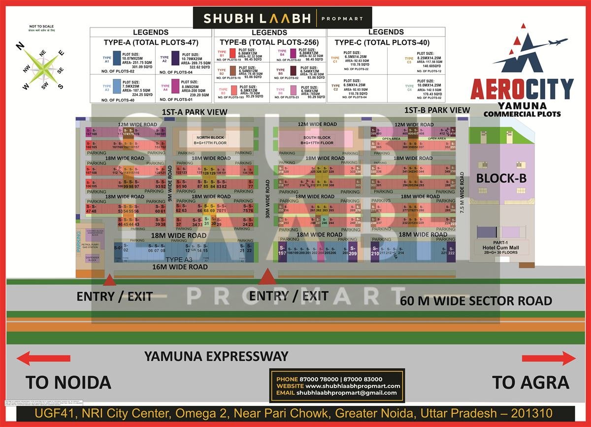Gaur Yamuna City — Aerocity Commercial Plots map