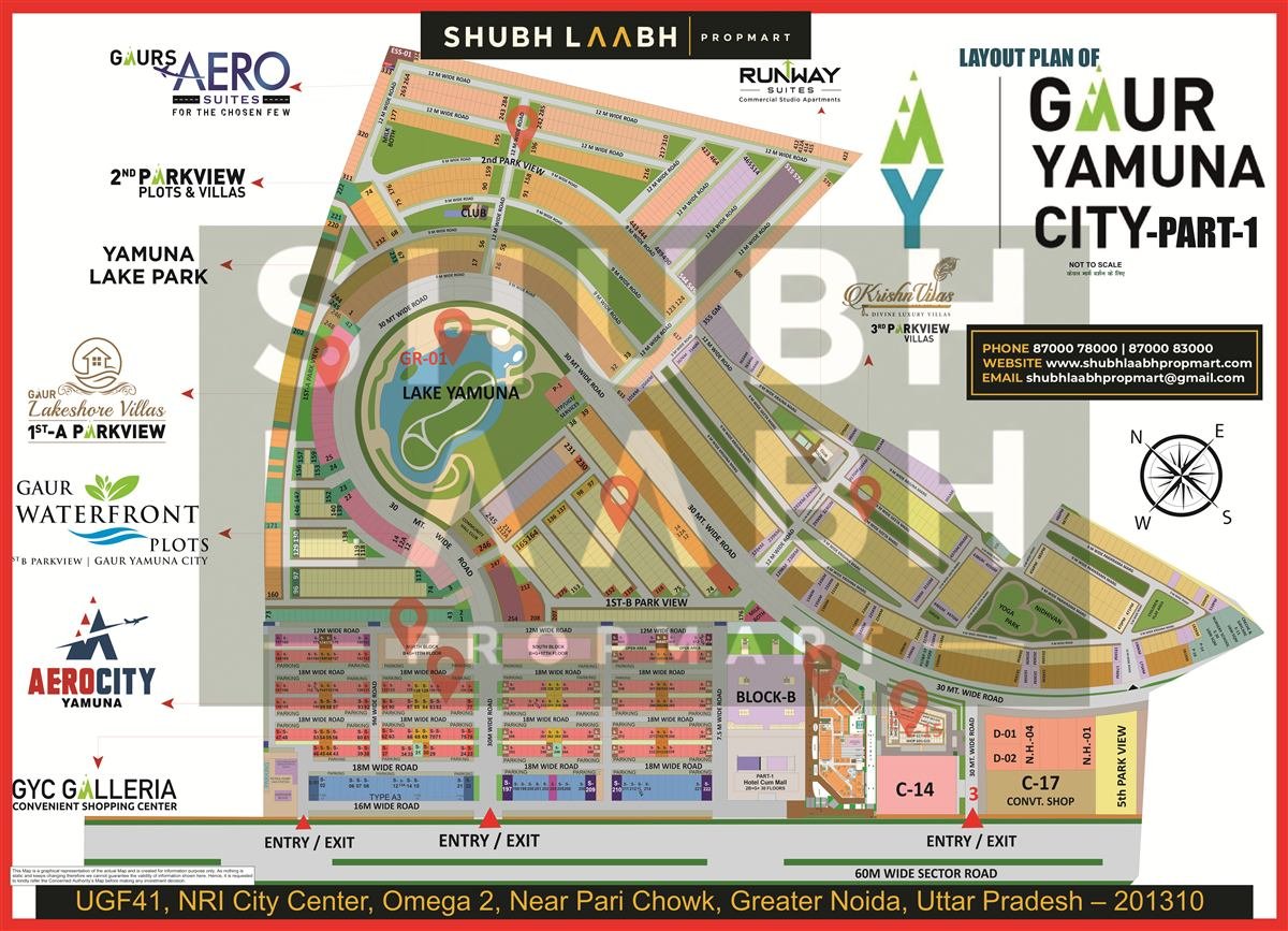 Master Plan — Gaur Yamuna City Part I map