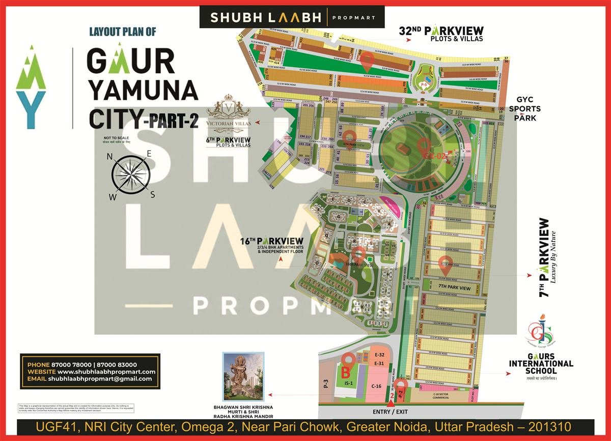 Master Plan — Gaur Yamuna City Part II map