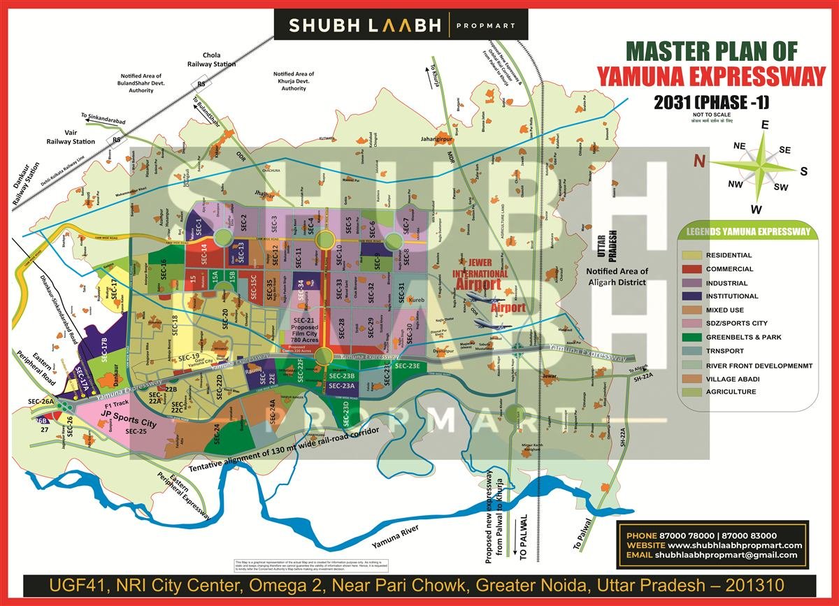 Yamuna Master Plan 2031 map
