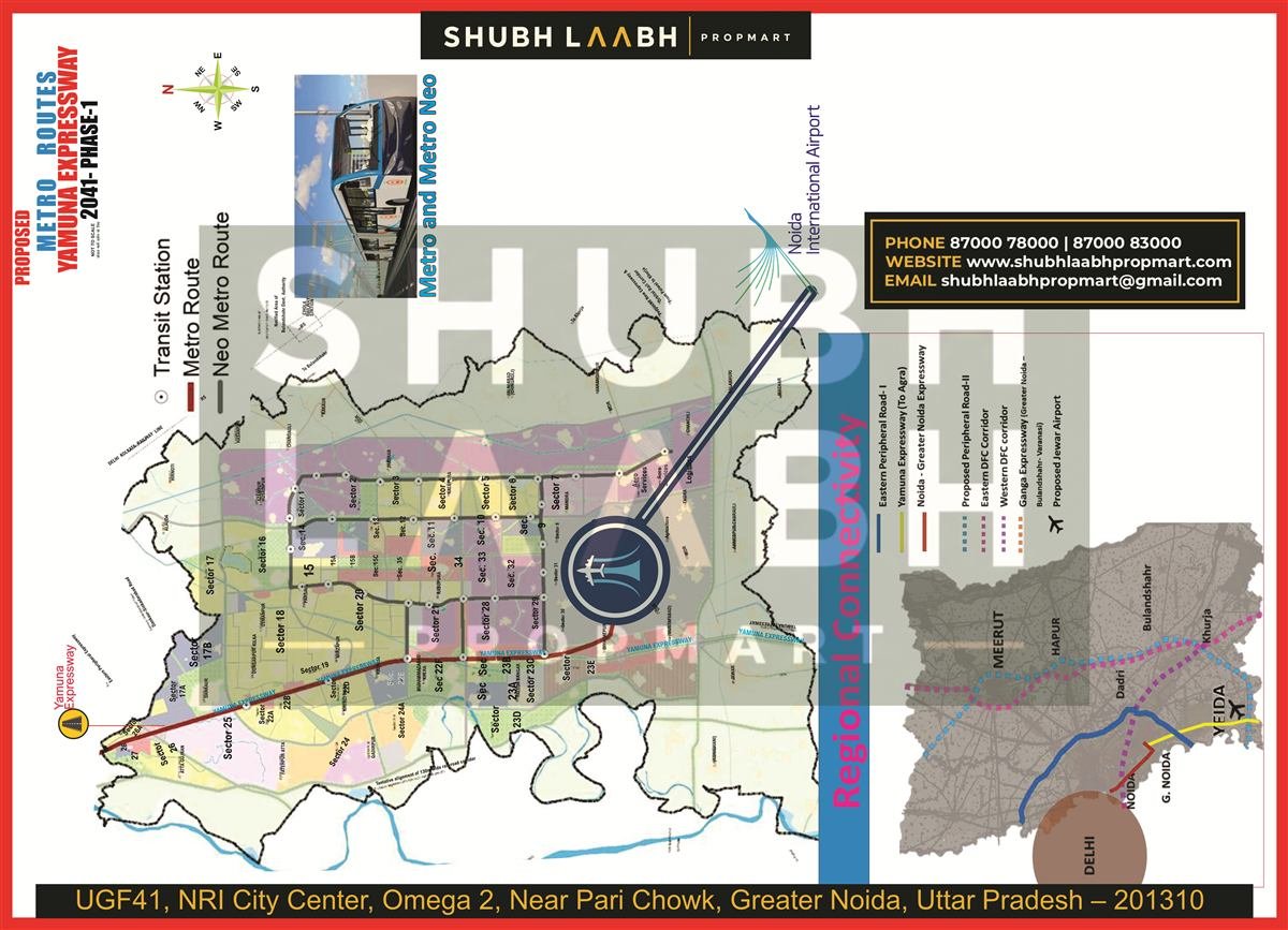 Yamuna Master Plan 2041 — Metro Plan map