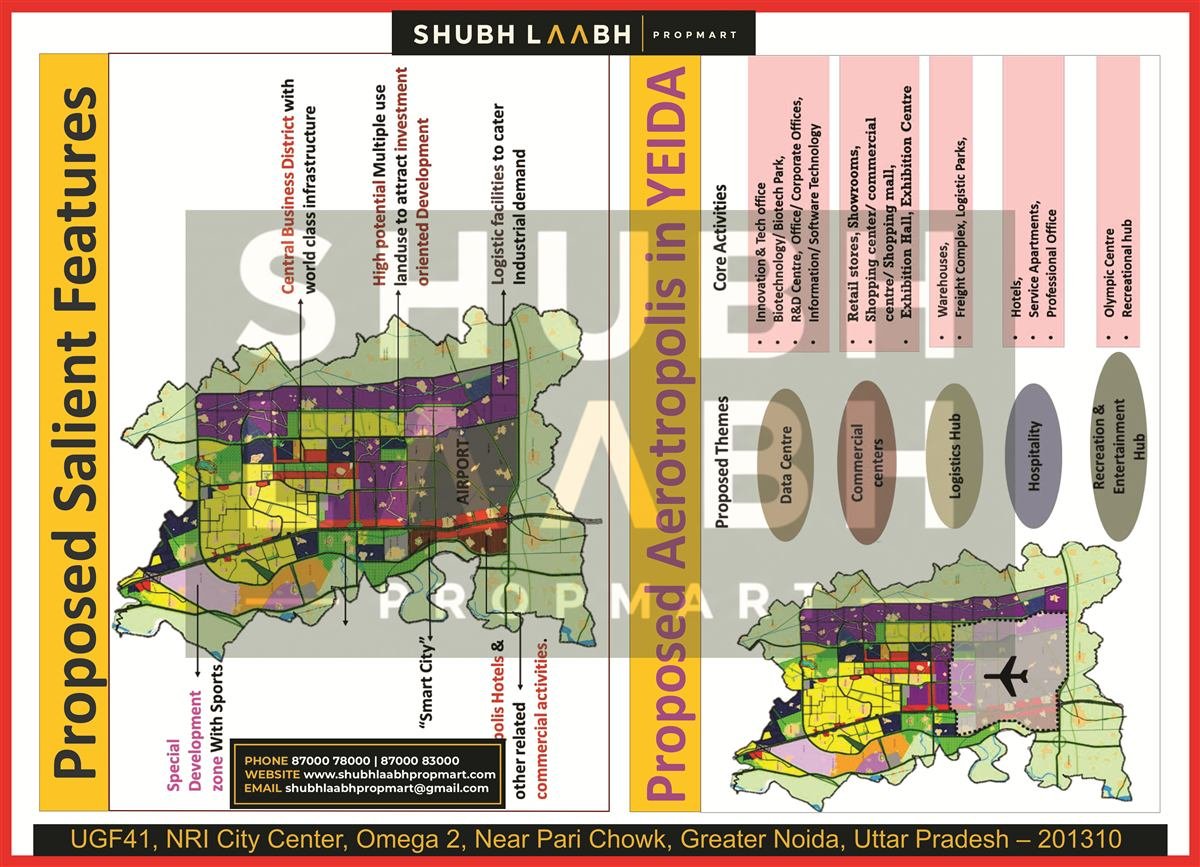 Yamuna Master Plan 2041 — Salient Features map
