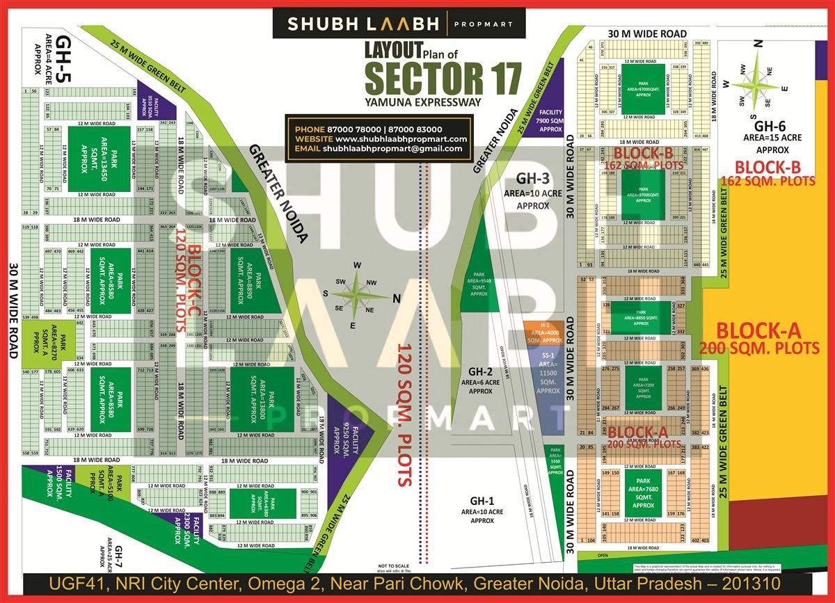 Sector 17 Zoomed map