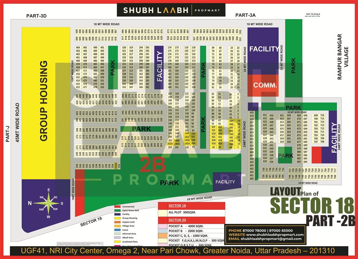 Sector 18 Pocket 2B map