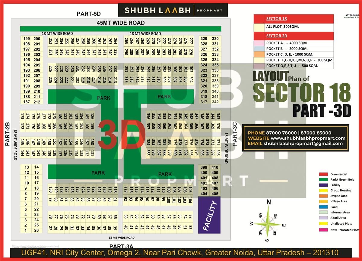Sector 18 Pocket 3D map