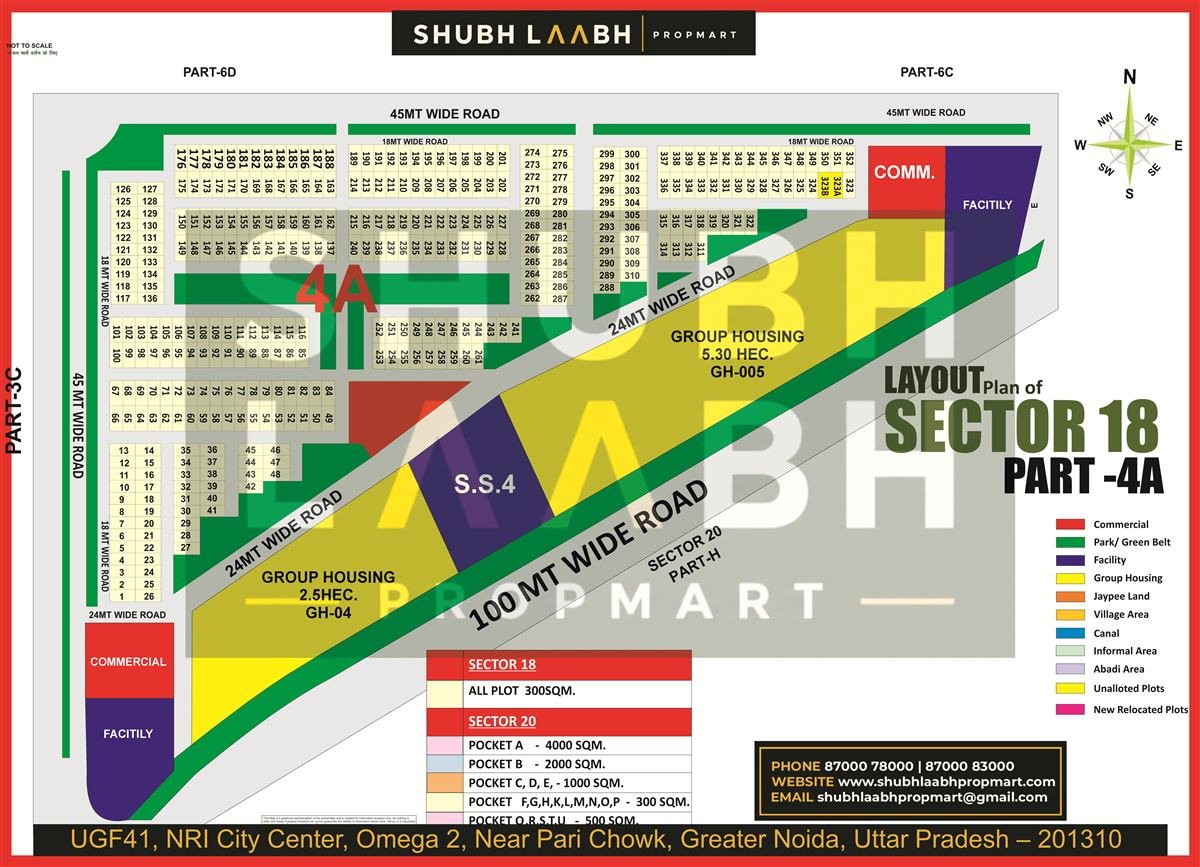 Sector 18 Pocket 4A map