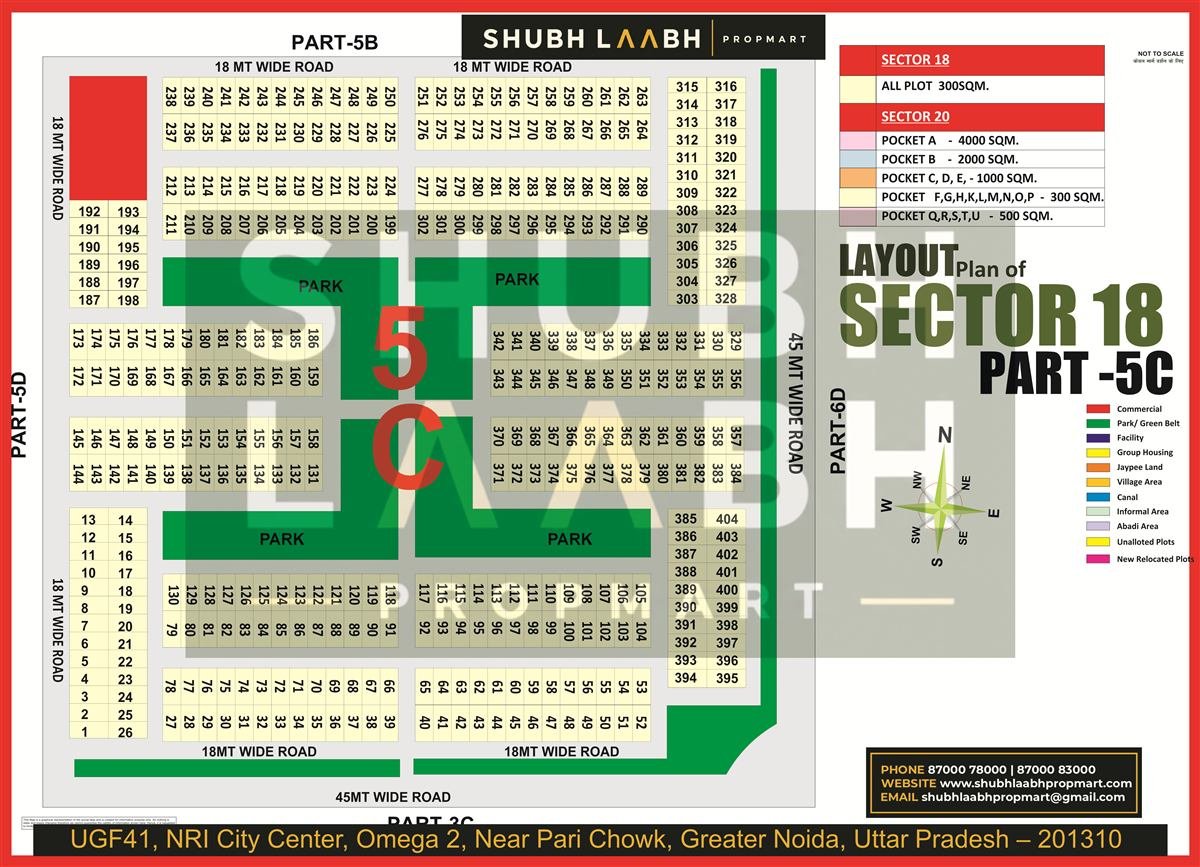 Sector 18 Pocket 5C map
