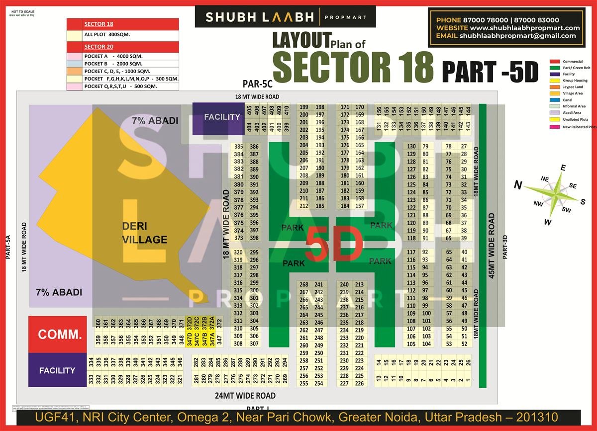 Sector 18 Pocket 5D map