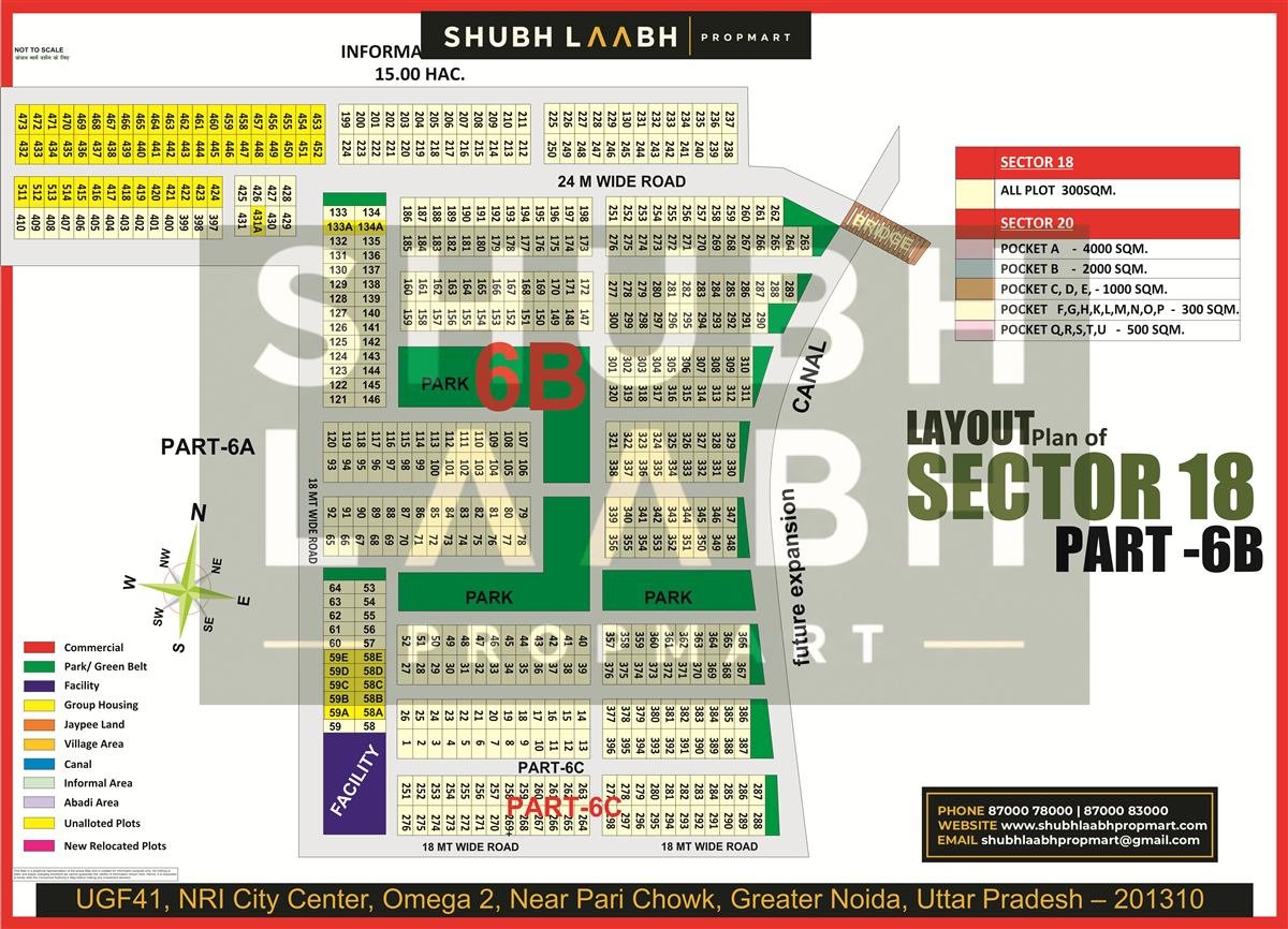 Sector 18 Pocket 6B map