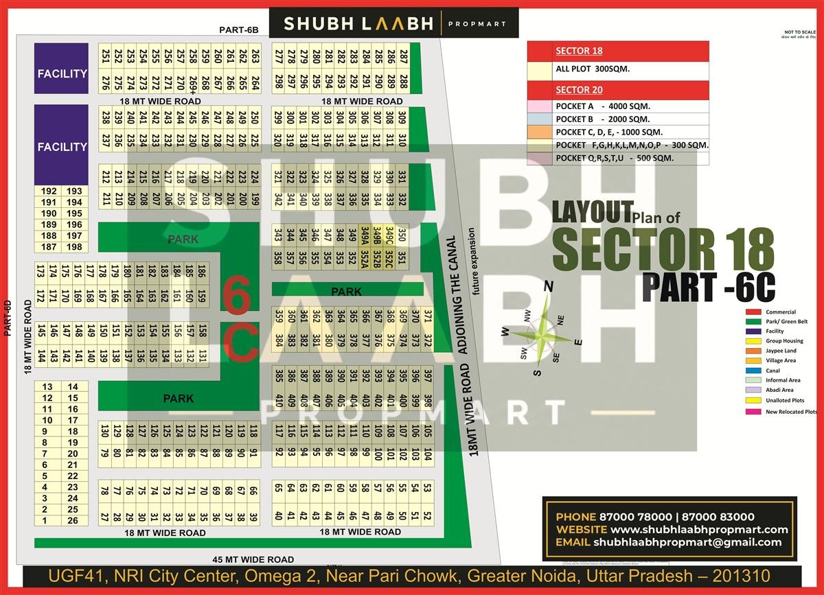 Sector 18 Pocket 6C map