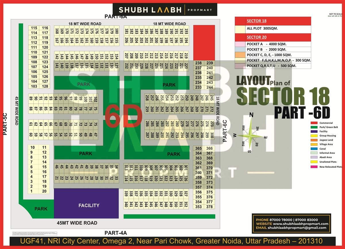 Sector 18 Pocket 6D map