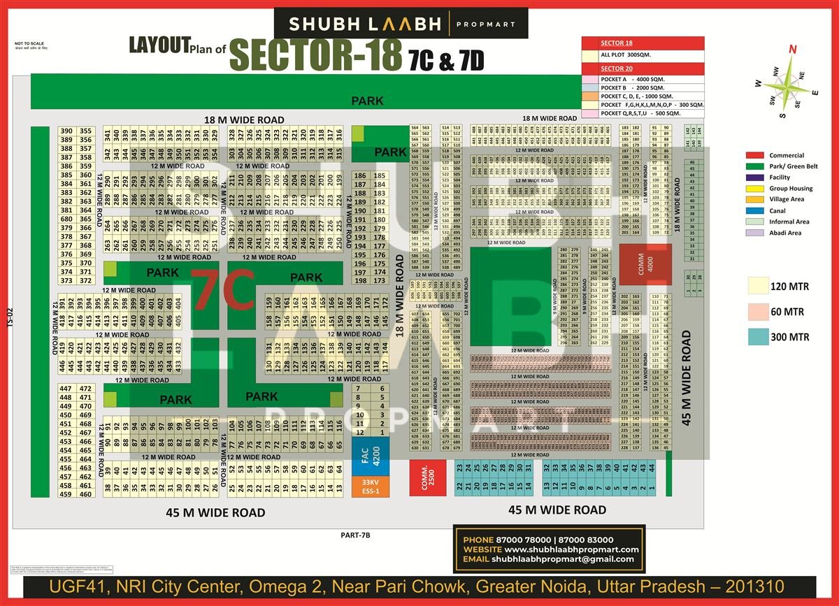 Sector 18 Pocket 7C and 7D map