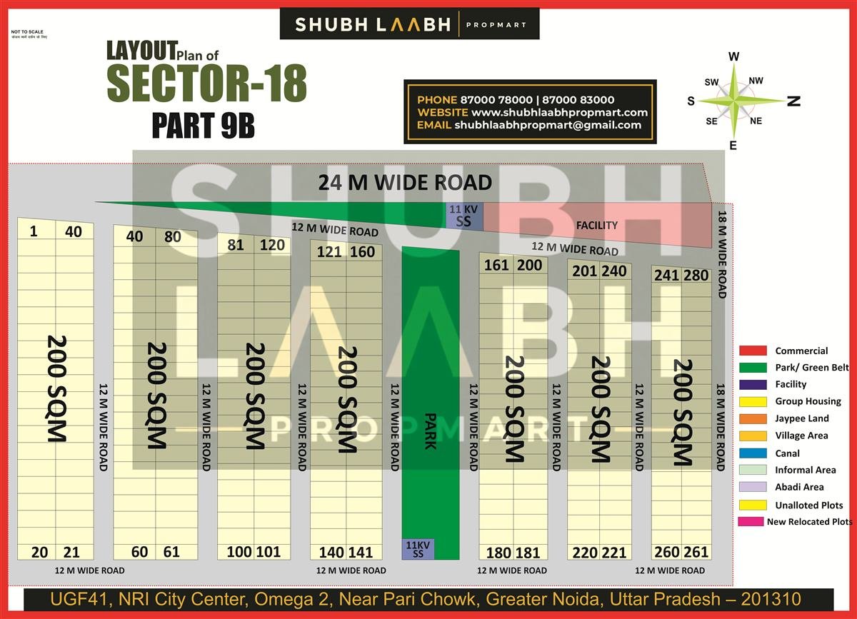 Sector 18 Pocket 9B map