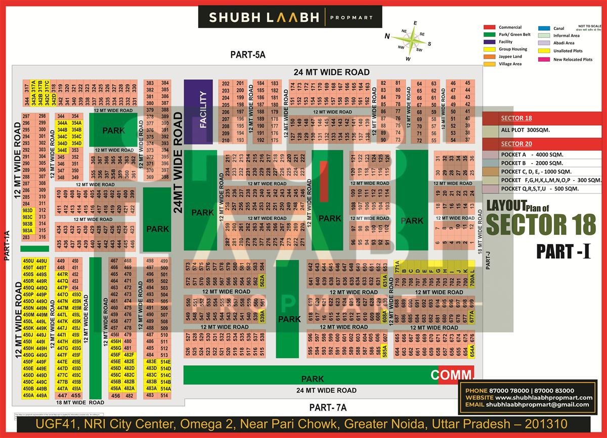 Sector 18 Pocket  I map