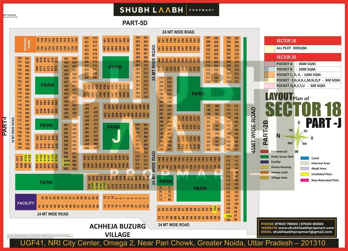 Sector 18 Pocket J map