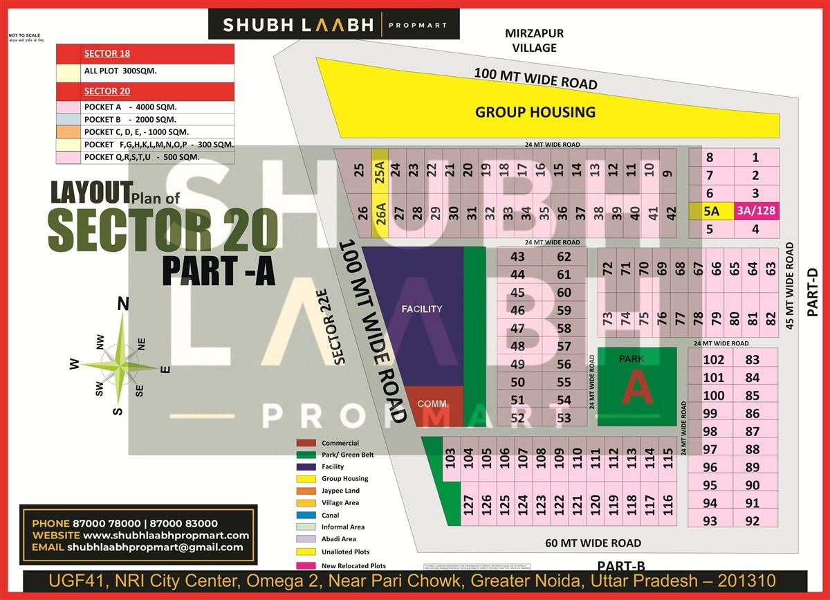Sector 20 Pocket A map