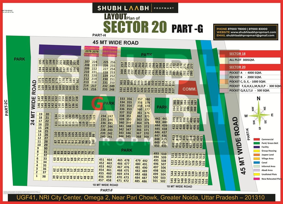 Sector 20 Pocket G map