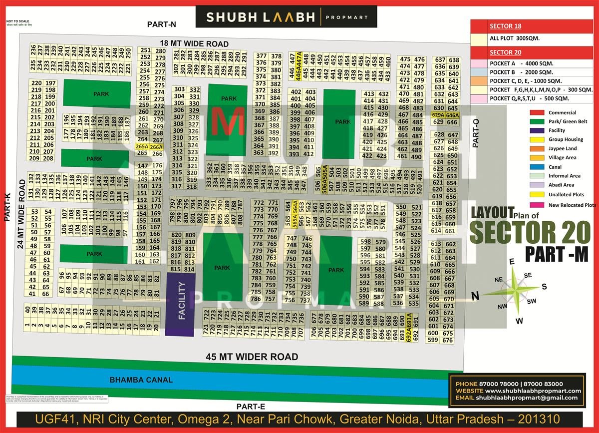 Sector 20 Pocket M map