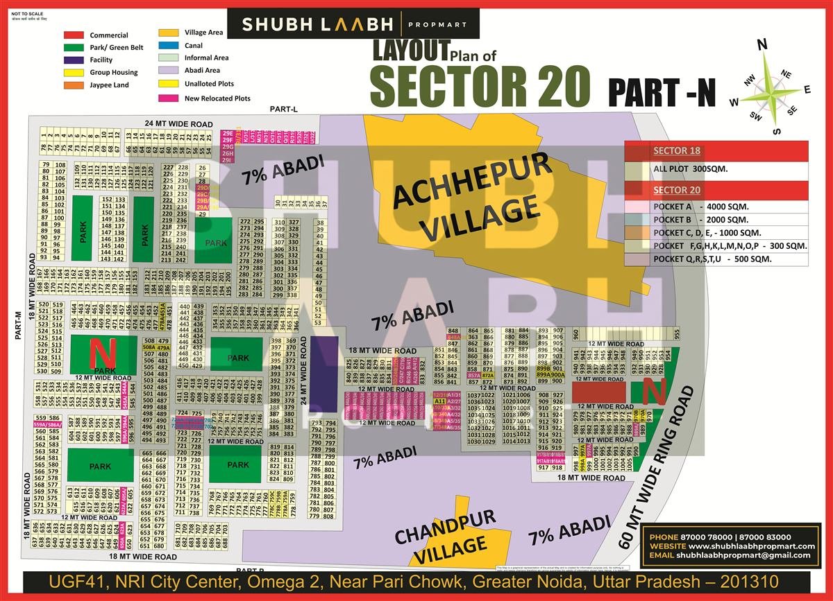 Sector 20 Pocket N map