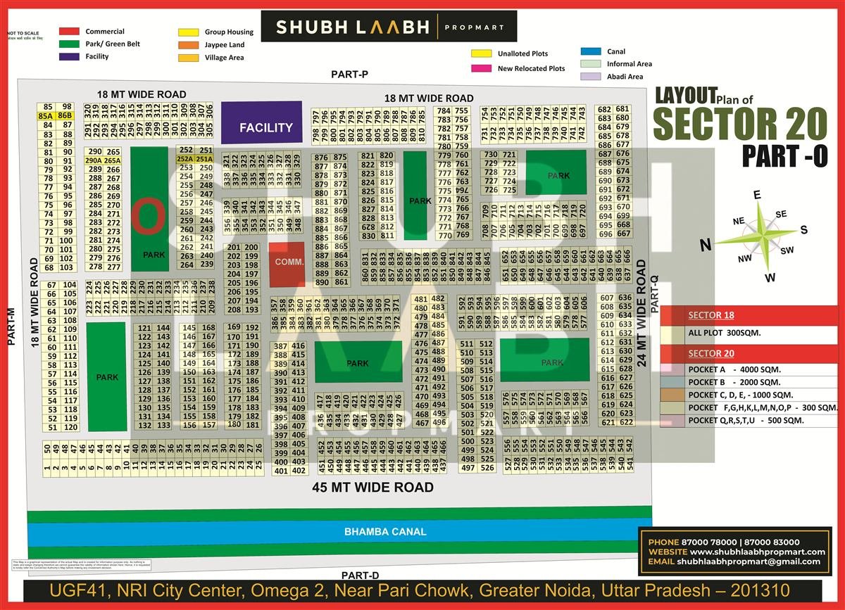 Sector 20 Pocket O map