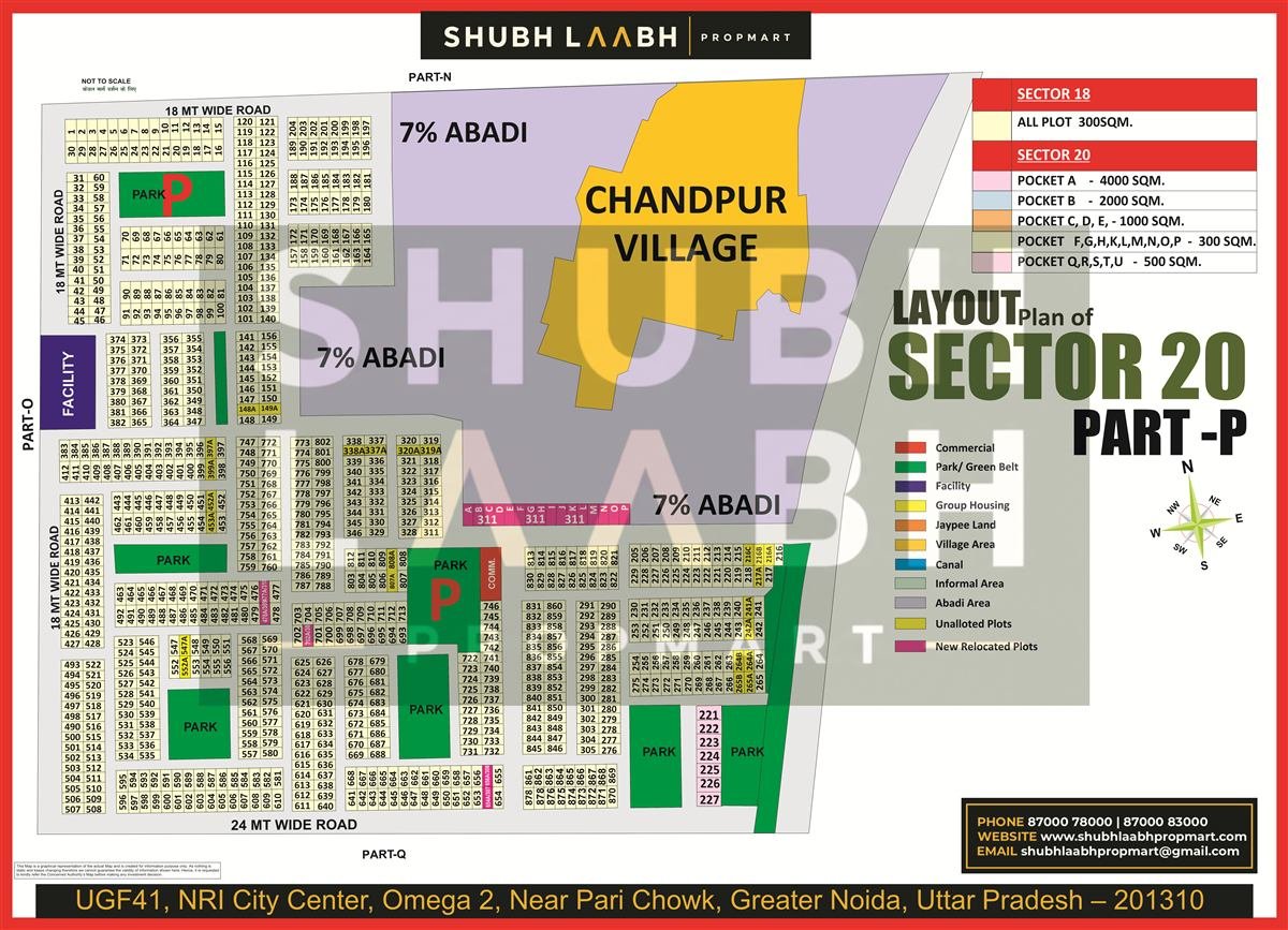 Sector 20 Pocket P map