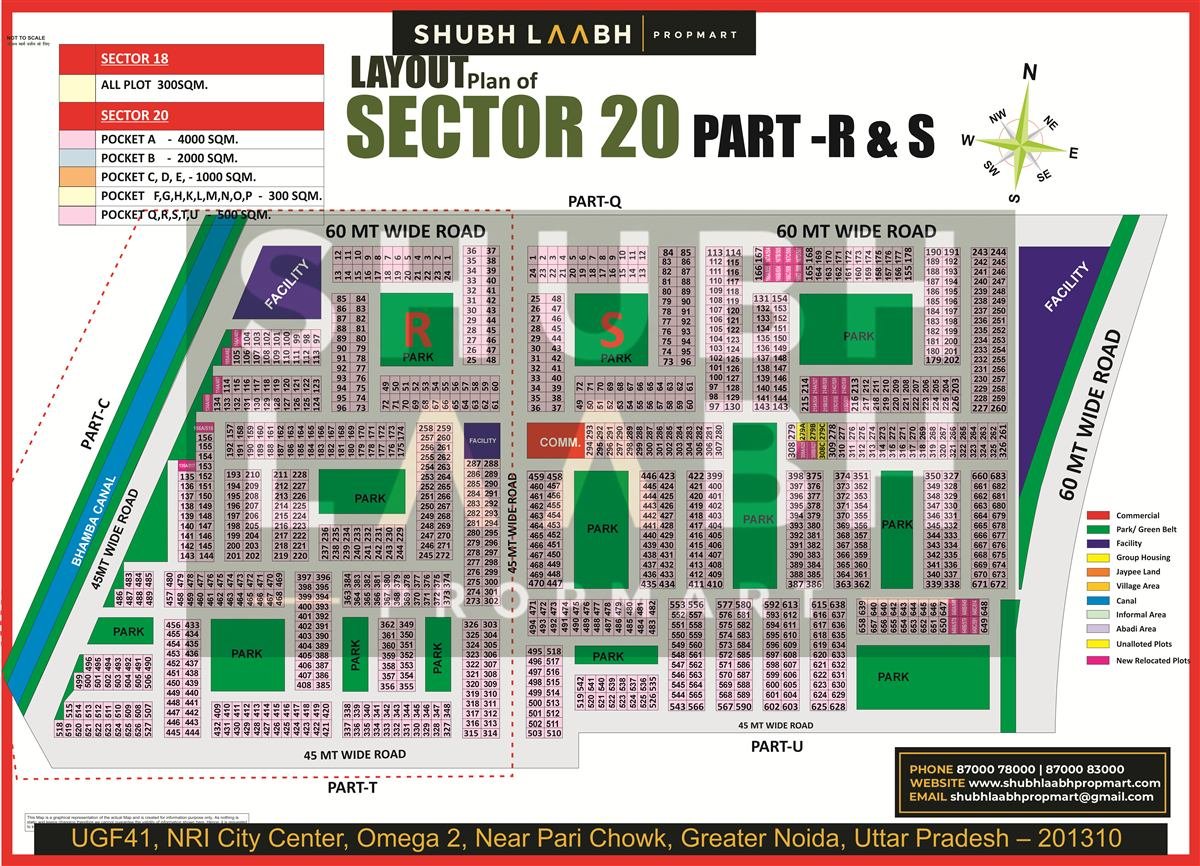 Sector 20 Pocket R and S map