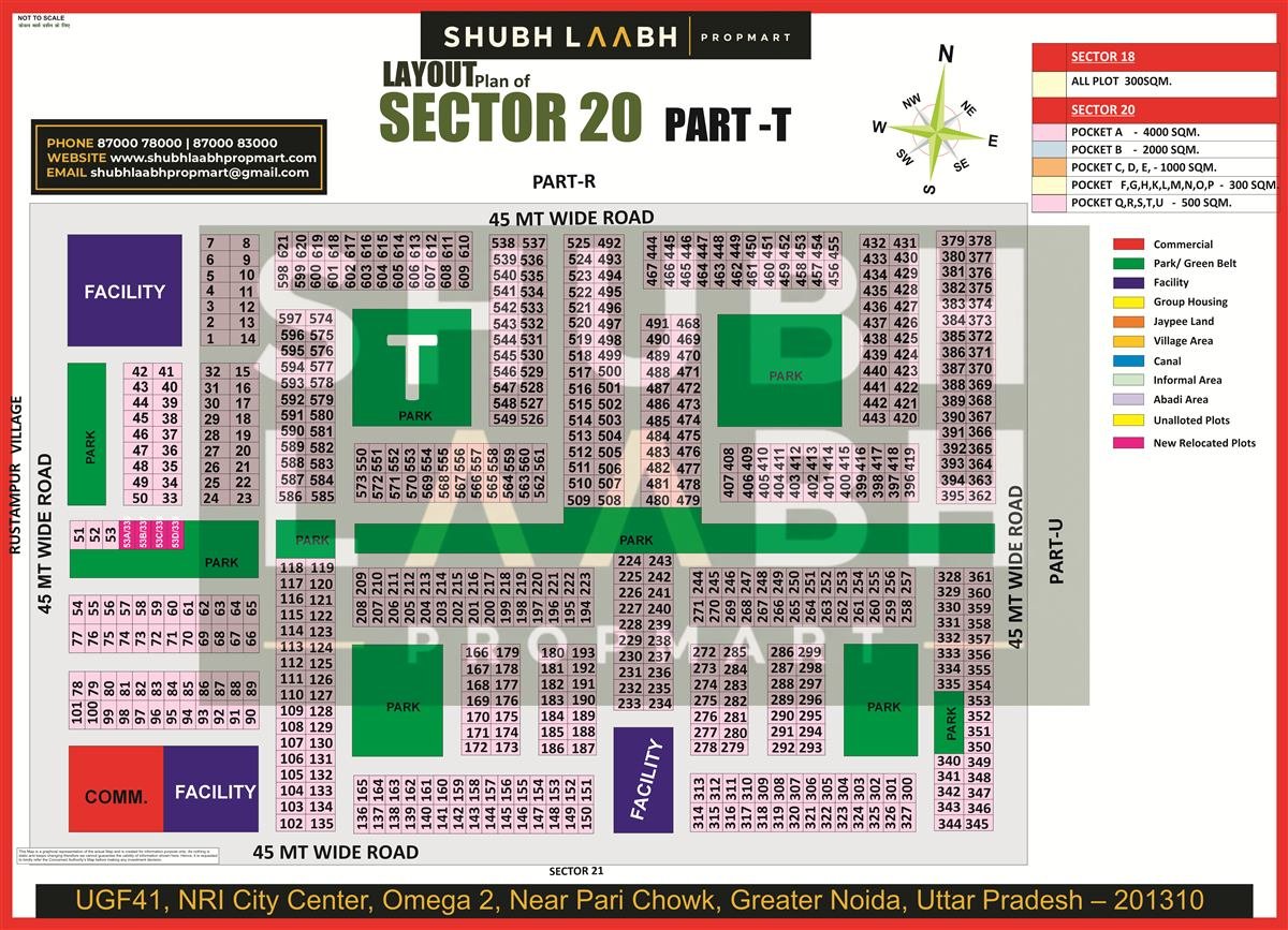 Sector 20 Pocket T map